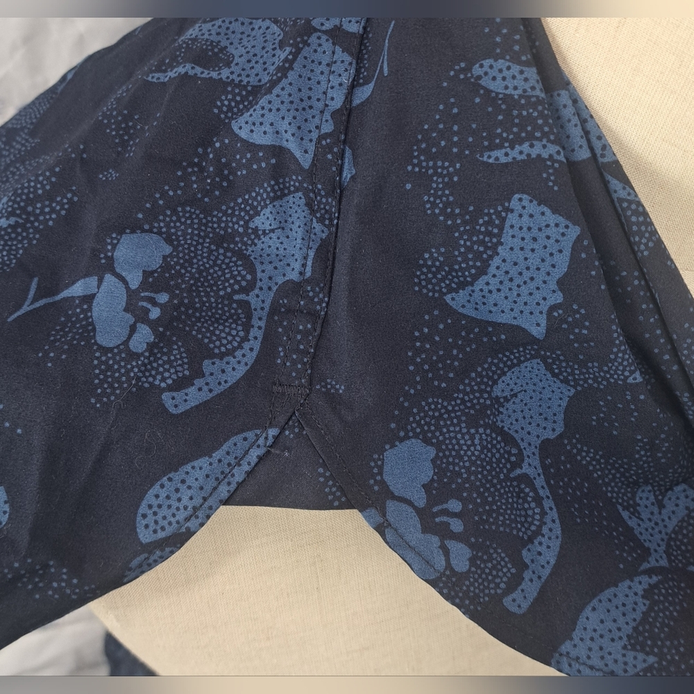 Ted Baker Men's Button Down Shirt Floral Flowers Africa Kenya Blue Size Large - Picture 9 of 12